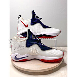 Nike LeBron Soldier 14 “USA” White/Red/Navy Basketball Shoes Size 17 Rare